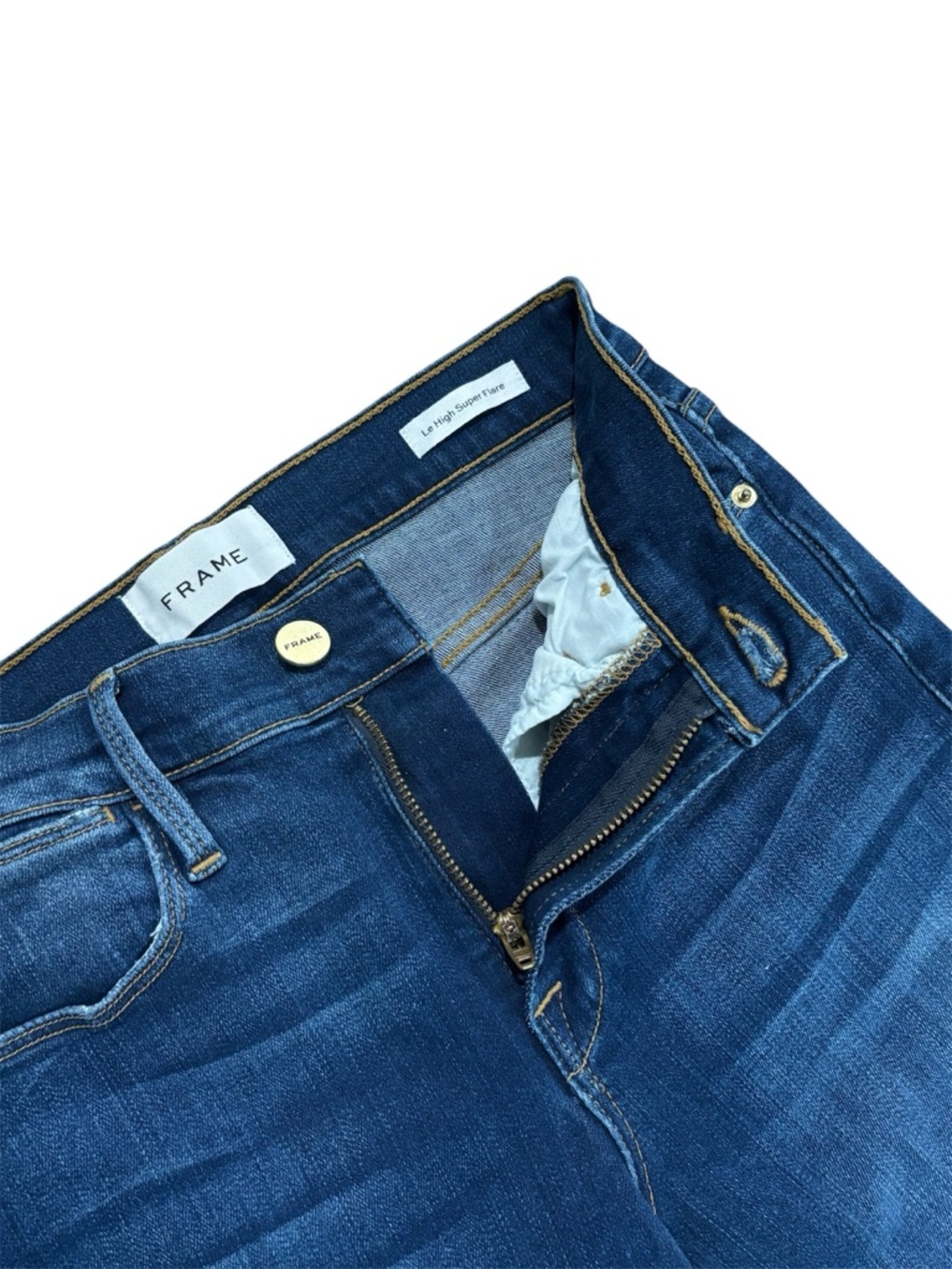 FRAME Le High Super Flare Jeans - Picture 2 of 5